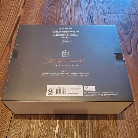 Hearth and Hand with Magnolia Toy Baked Goods Wooden Kids Food Set - Picture 7 of 8